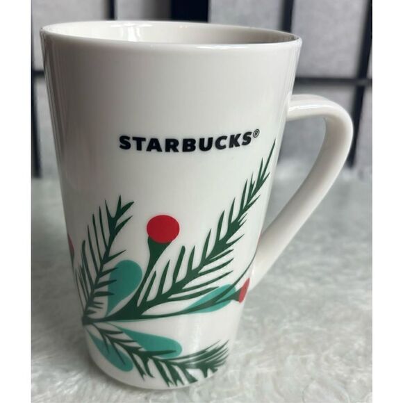 Starbucks Red Berry Christmas Holiday Coffee Mug - Picture 1 of 7